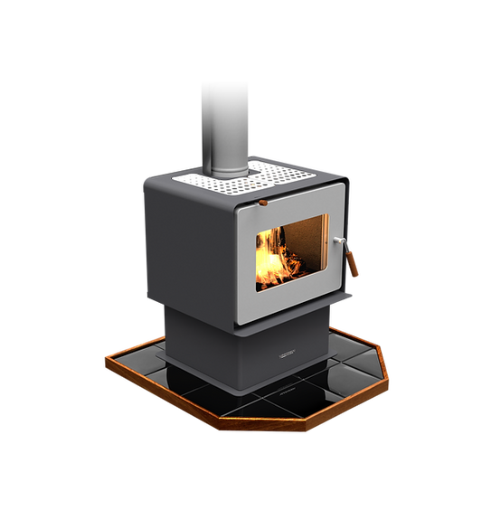 Woodsman Flare Pedestal Charcoal