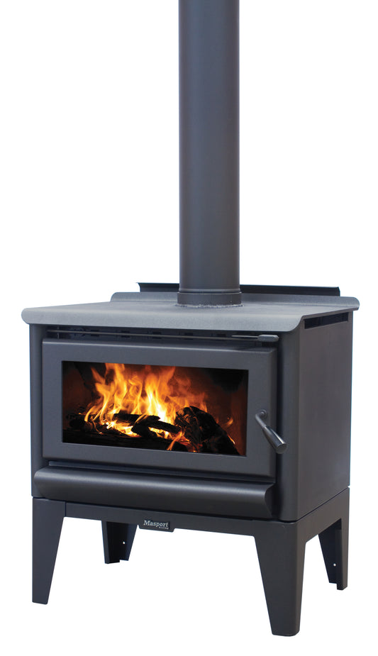 Masport R5000 – Freestanding radiant wood fire on legs