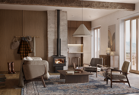 Masport Hurunui Freestanding Wood Fire - ULEB Clean Air Approved