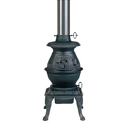 Masport Klondike Potbelly Stove - Traditional Cast Iron Wood Fire